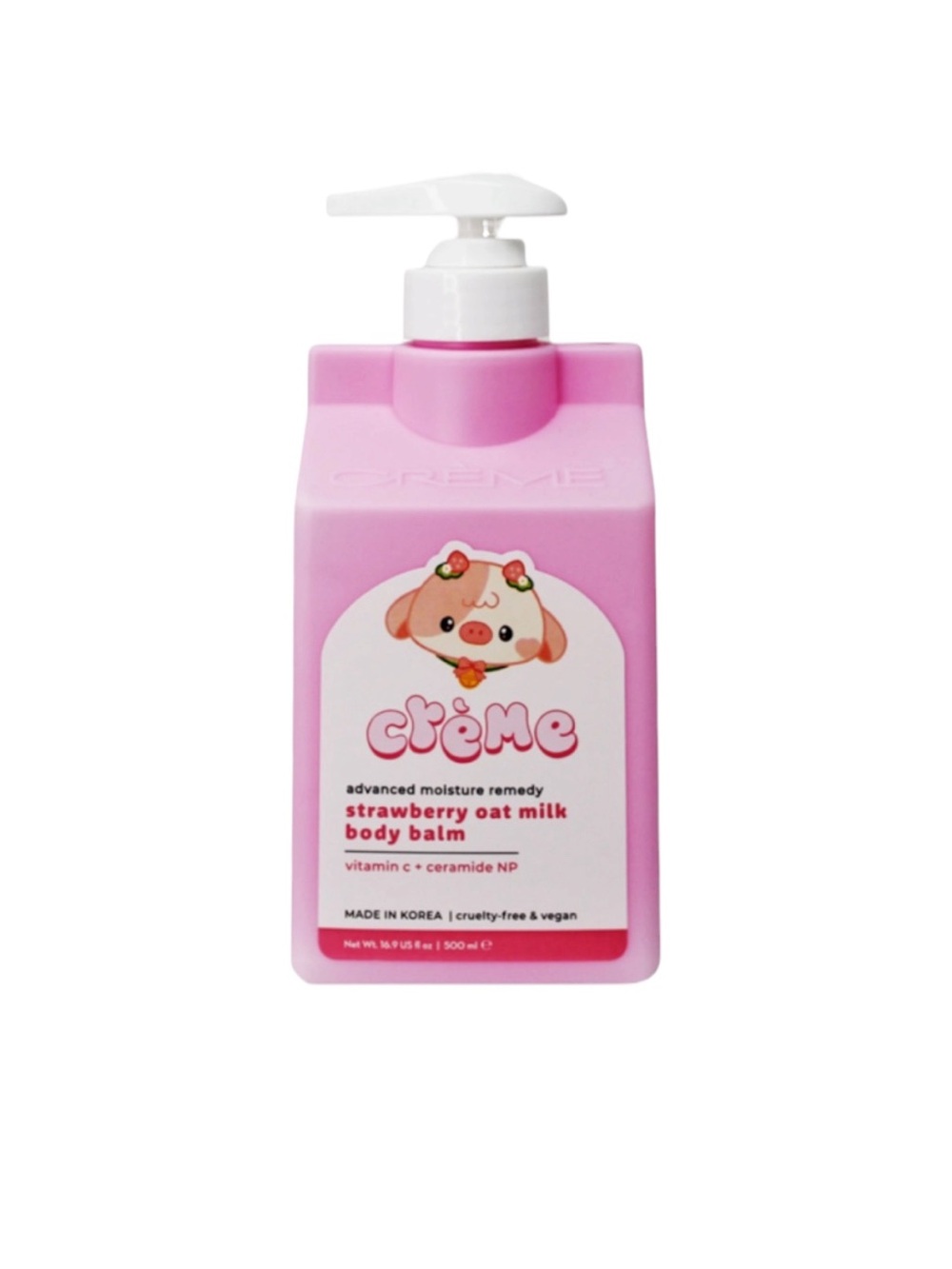 The Crème Shop Strawberry Oat Milk Body Balm - Pink - Picture 1 of 1